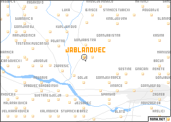 map of Jablanovec