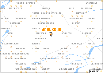 map of Jabłkowo