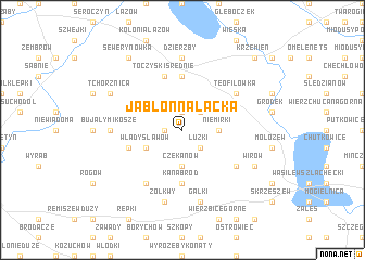 map of Jabłonna Lacka