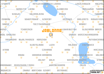 map of Jabłonna