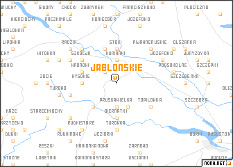 map of Jabłońskie