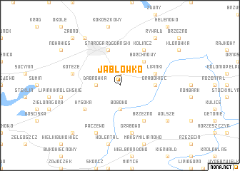 map of Jabłówko