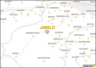 map of Jabolci