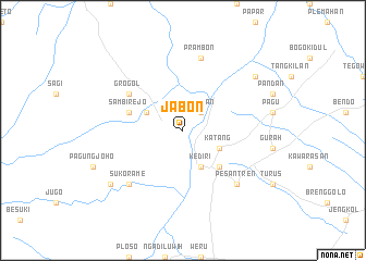 map of Jabon