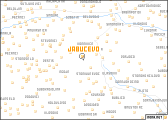 map of Jabučevo