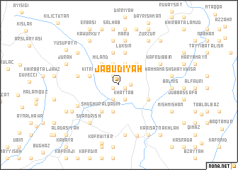 map of Jābūdīyah