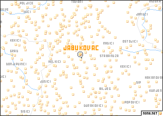 map of Jabukovac
