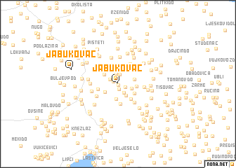 map of Jabukovac