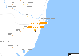 map of Jacarandá