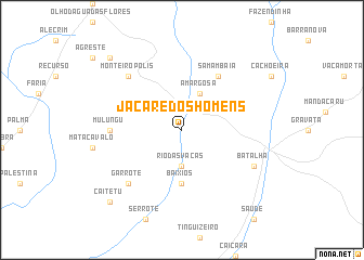 map of Jacaré dos Homens