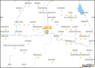 map of Jaca