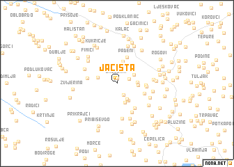 map of Jačišta