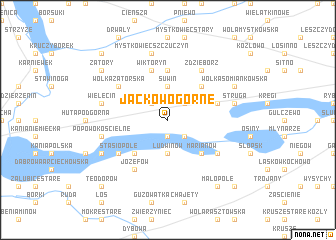map of Jackowo Górne