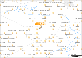 map of Jacków