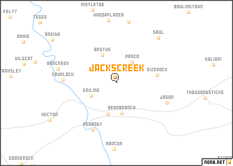 map of Jacks Creek