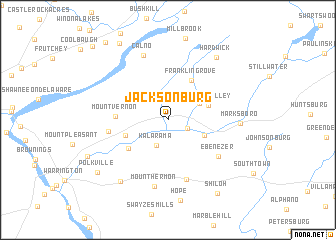 map of Jacksonburg