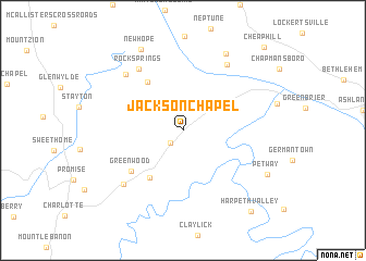 map of Jackson Chapel