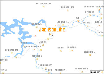 map of Jackson Line