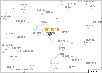 map of Jackson