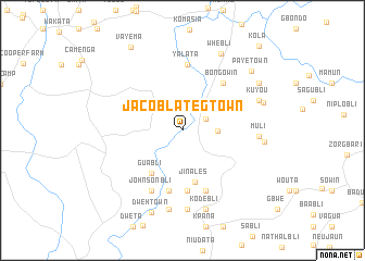 map of Jacob Lateg Town