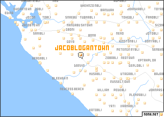 map of Jacob Logan Town