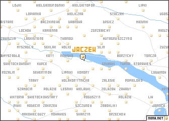 map of Jaczew