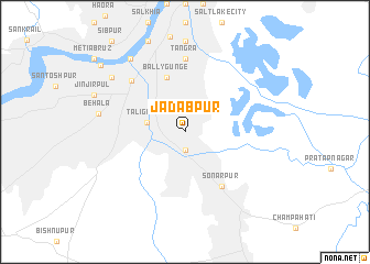 map of Jādabpur