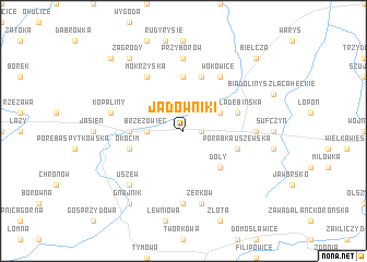 map of Jadowniki