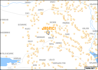 map of Jadrići