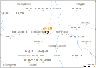 map of Jaén