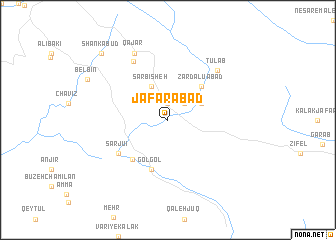 map of Ja‘farābād