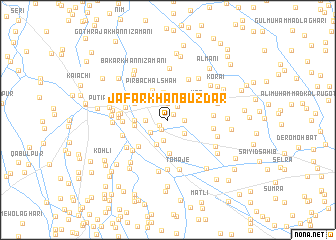 map of Jāfar Khān Buzdār