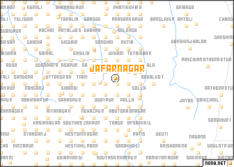 map of Jāfarnagar