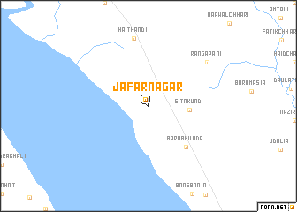 map of Jāfarnagar
