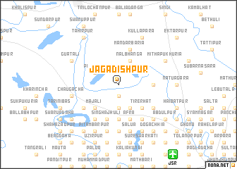 map of Jagadishpur