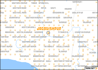 map of Jagadishpur