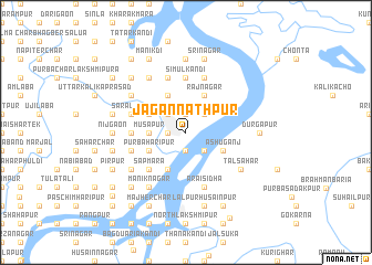 map of Jagannāthpur