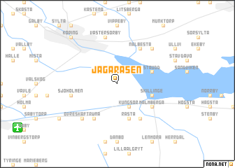 map of Jägaråsen