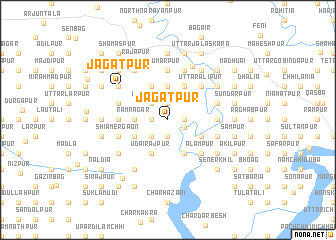 map of Jagatpur