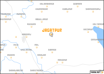 map of Jagatpur