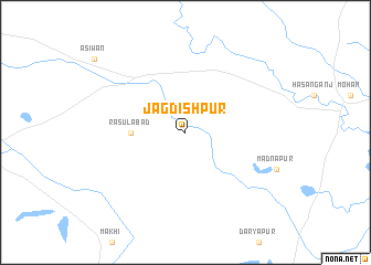 map of Jagdīshpur