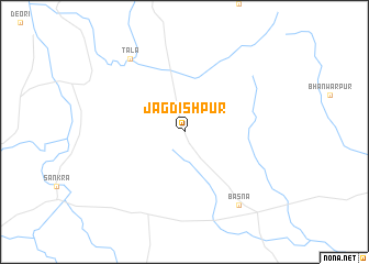 map of Jagdīshpur