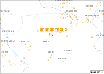 map of Jaghdar-e Bālā