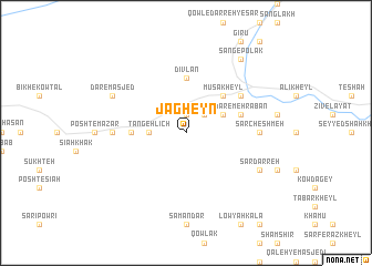 map of Jāgheyn