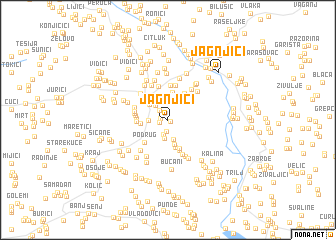 map of Jagnjići