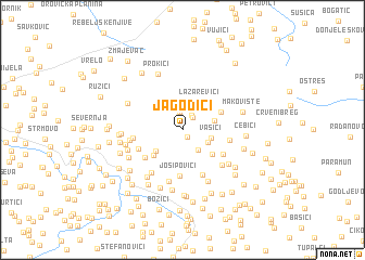 map of Jagodići