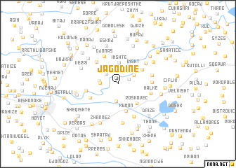 map of Jagodinë