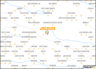 map of Jagodne