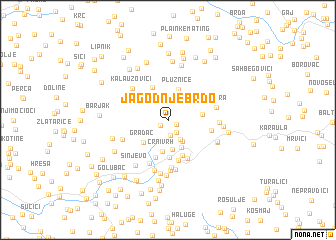 map of Jagodnje Brdo