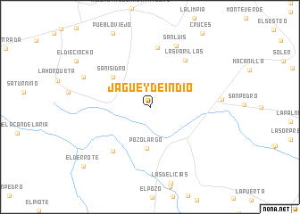 map of Jaguey de Indio